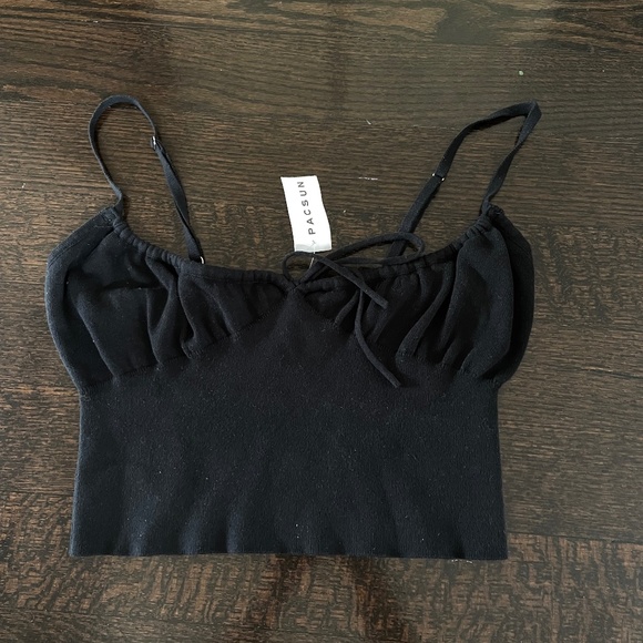 Pacsun - LA Hearts Black Cropped Tank Top - Picture 1 of 3